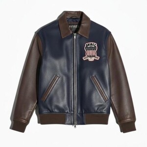 Custom Avirex Leather Jacket Handmade Genuine Cowhide Avirex Biker Racing Jacket image 2