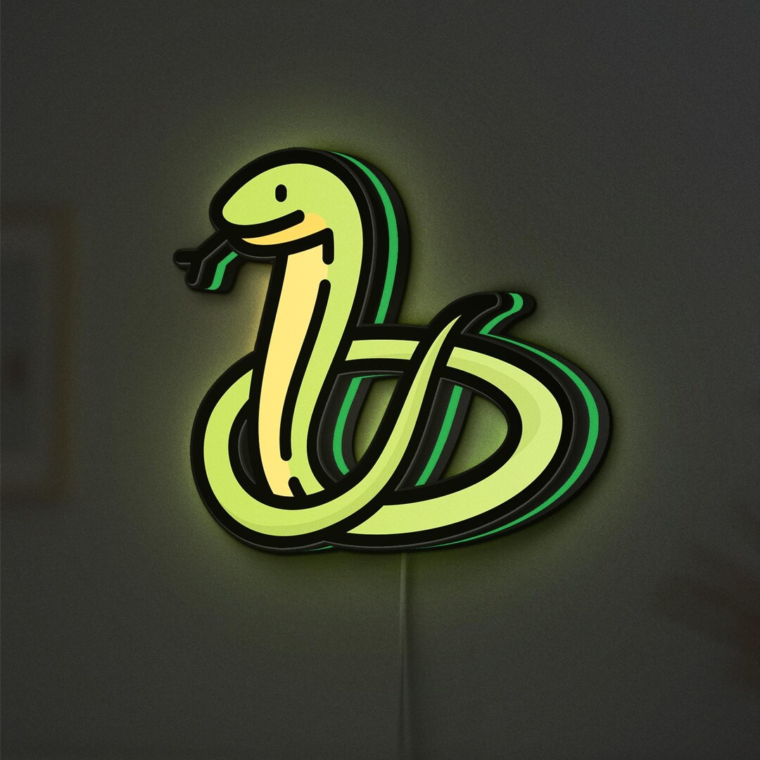 Led Snake Box Snake LED Lightbox - Zoo Reptile Wild Life Decor, Custom Led Sign for ...