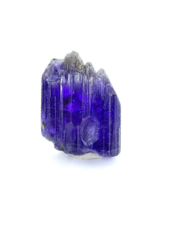 48.10 Carats Natural Tanzanite Crystal: Raw Luster Dark Blue Gemstone Specimen| Tanzania
