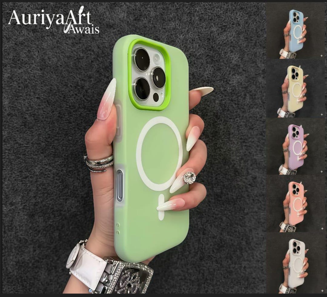 Matte Candy Color Magsafe iPhone Case: Shockproof, Slim Magnetic Cover ...