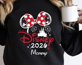 Camiseta personalizada Disney 2026, camiseta personalizada con nombre Disney, camiseta de viaje familiar Disney, conjunto de vacaciones Disney a juego