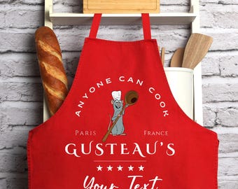 Personalized Gusteau's Kitchen Apron | Rat Chef Gift