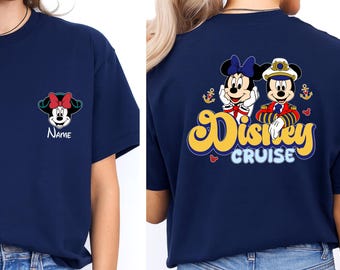 Disney Cruise Shirt with Name • Pirate Mickey Minnie Tee • Personalized Disney Cruise Outfit • Family Cruise Shirts • Custom Vacation Tee