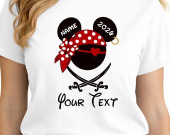 Disney Cruise Pirate Shirts | Disney Magic Wish Fantasy Family Matching Mickey Minnie Tees 2026 Custom Trip Shirts