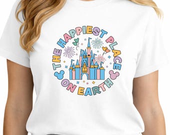 Maglietta "Il posto più felice della Terra" • Maglietta "Magic Kingdom" • Felpa "Castello Disney" • Maglietta "Topolino" • Maglietta "Gita in famiglia a Disney World"