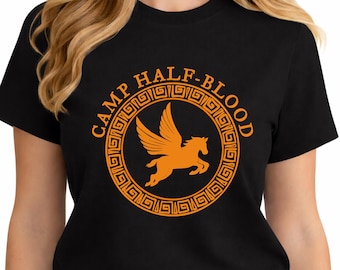 Camp Half-Blood Shirt, Percy Jackson Inspired Shirt, Greek Mythology Pegasus Shirt, Demigod Gift for Fantasy Book Fans
