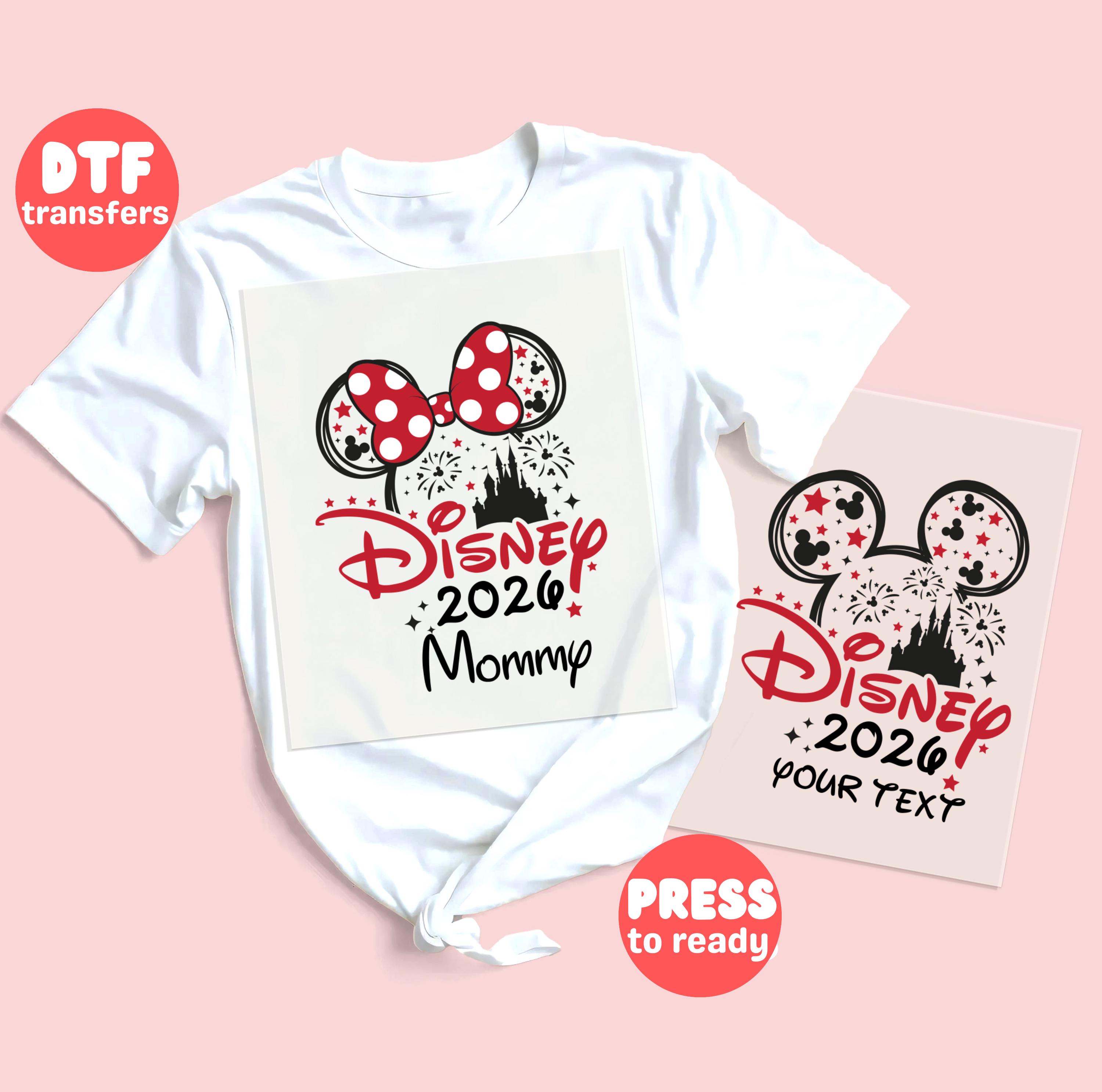 ディズニーランドのマッチングファミリーDTF転写プリント｜ディズニー 