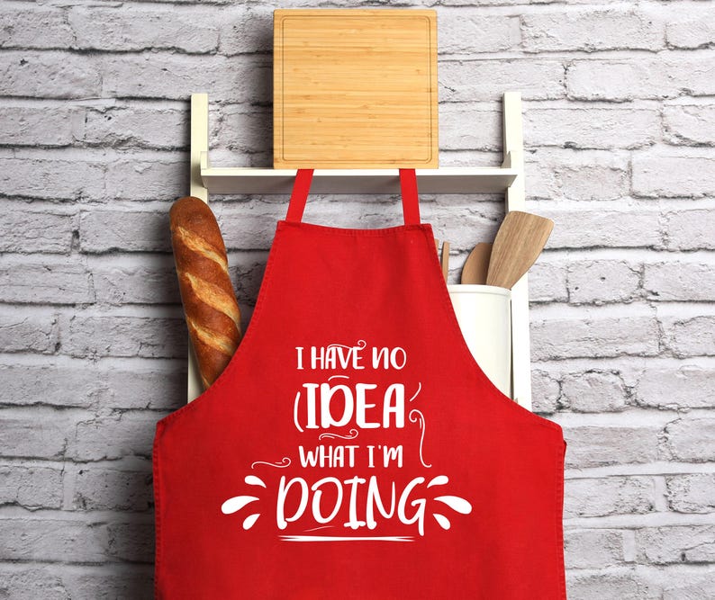 Funny Cooking Apron • I Have No Idea What I'm Doing Apron • Funny Kitchen Apron • Baking Apron Gift • Chef Apron • Cooking Gift image 4