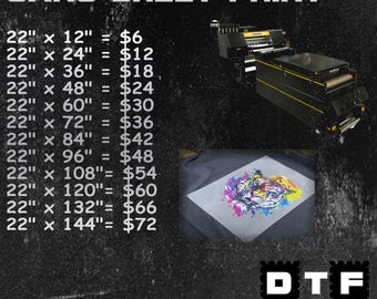 Custom DTF Gang Sheet • Ready to Press, Bulk Transfers