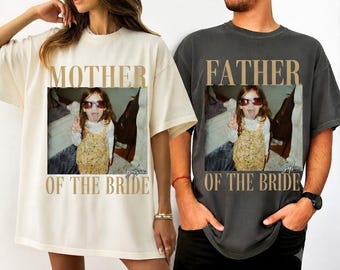 Custom Vintage Photo Mother Of The Bride Shirt, Comfort Colors Mother of Bride Tshirt, Personalized Mom of Bride Shirts Gift For Mother