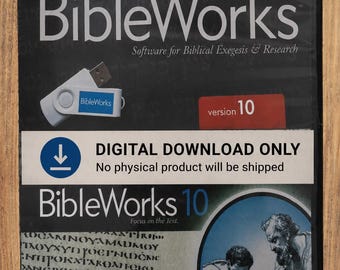 Software BIBLEWORKS 10 - Bible Works 10 para Windows, incluye TODOS LOS MÓDULOS – Descarga digital