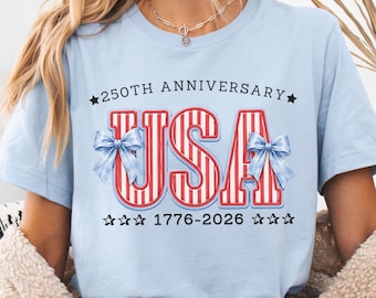 Camiseta del 250 aniversario de Estados Unidos, camiseta patriótica 1776–2026, camiseta del 250 aniversario de EE. UU., regalo del 4 de julio