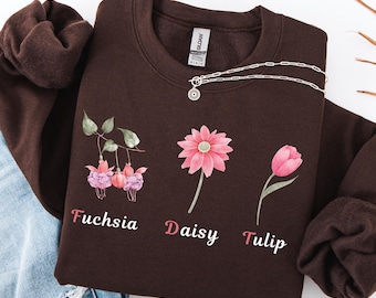 Subtle FDT Sweatshirt, Anti Donald Trump Sweathirt, Floral Anti Trump Sweatshirt, Flower FDT Design, Anti MAGA Gift, Feminist Gift