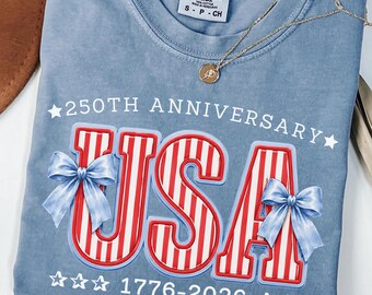 Comfort Colors® America 250th Anniversary Shirt, 1776–2026 Patriotic T-Shirt, USA Semiquincentennial Tee, 4th of July Tee