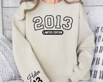 Personalized 13th Birthday Shirt: Teenager 2013 Limited Edition Sweatshirt, Shirts for Any Age
