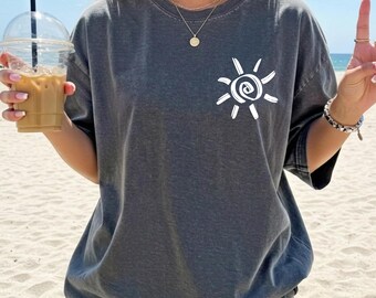 Comfort Colors® Beach T-Shirt, Soft Cotton Vacation Tee, Minimalist Summer T-shirt, Trendy Beach Tee