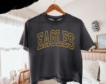 Comfort Colors® Custom Your Team Comfort Colors Cropped Boxy Tee - Personalized Crop Top Tshirt for Baseball Moms and Wags on Game Day