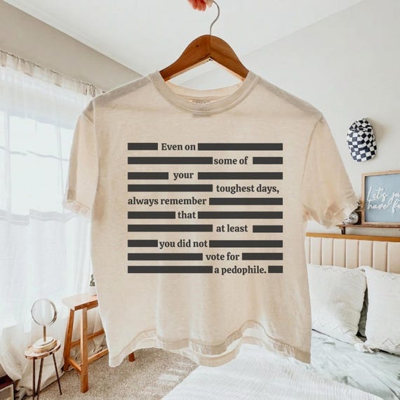 Redacted Files T-Shirt, Anti-Trump Cropped Fit Shirt, Comfort Colors Boxy Tee, Release the Files Tshirt, Subtle Anti-MAGA