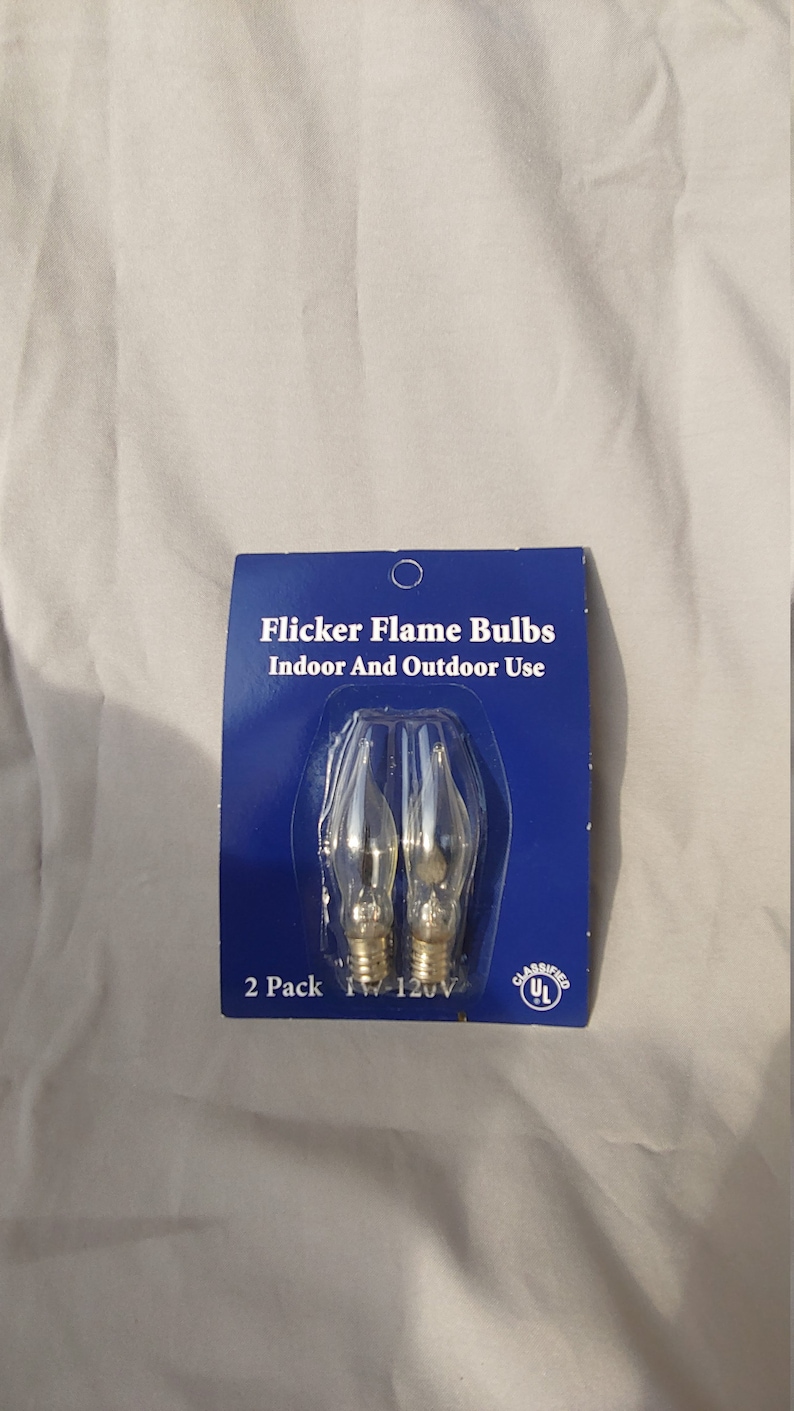 Flicker Flame Bulbs package of two