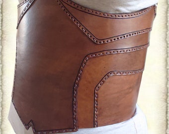 Leather Underburt Corset, Custom made