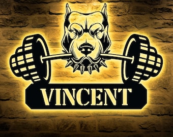 Individuelles Metall-Gym Wanddekor für Fitness-Enthusiasten