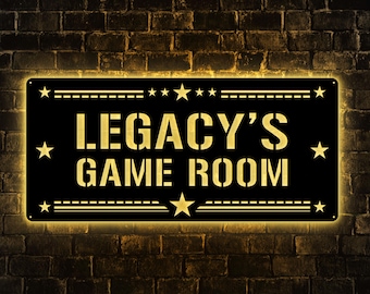 Letrero de neón LED para pared de Gamer, luz personalizada para habitación de niños