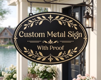 Custom Metal Sign, Your Custom Text Here Sign, Your Logo Here Decor, Personalized Logo Sign, Custom Design Metal Sign , Custom Business Gift
