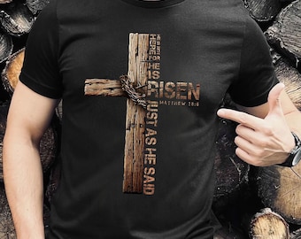 Han är uppstånden PNG, kristen SVG, tro över rädsla design, kärlek som Jesus citat, religiös konst för skjortor, muggar och påskdekor