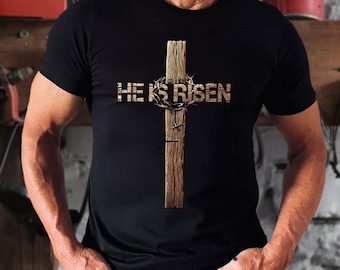 Han är uppstånden PNG, kristen SVG, Jesus trosdesign, Gud är bra citat, kärlek som Jesus PNG, religiös konst, påsk kristen digital klädsel