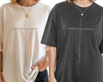 Jesus The Way The Truth The Life SVG & PNG, Christian Art, Religious Print Files, Bible Verse Sublimation, Christian Jesus Design