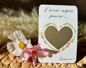Customizable Scratch Card - Surprise Pregnancy Announcement for Grandparents - Good for