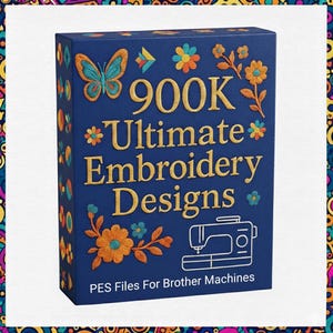 900,000+ PES Embroidery Files Bundle – Brother & Baby Lock Compatible – Instant Download