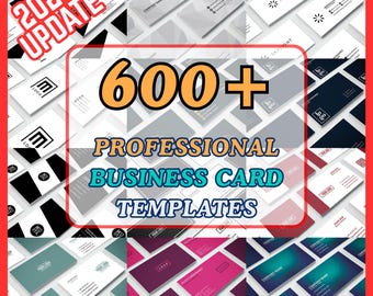 Professional Business Card Templates for Photoshop | 600+ Modern PSD Templates | Instant Download | PSD & Canva Editable Creative Design Kit