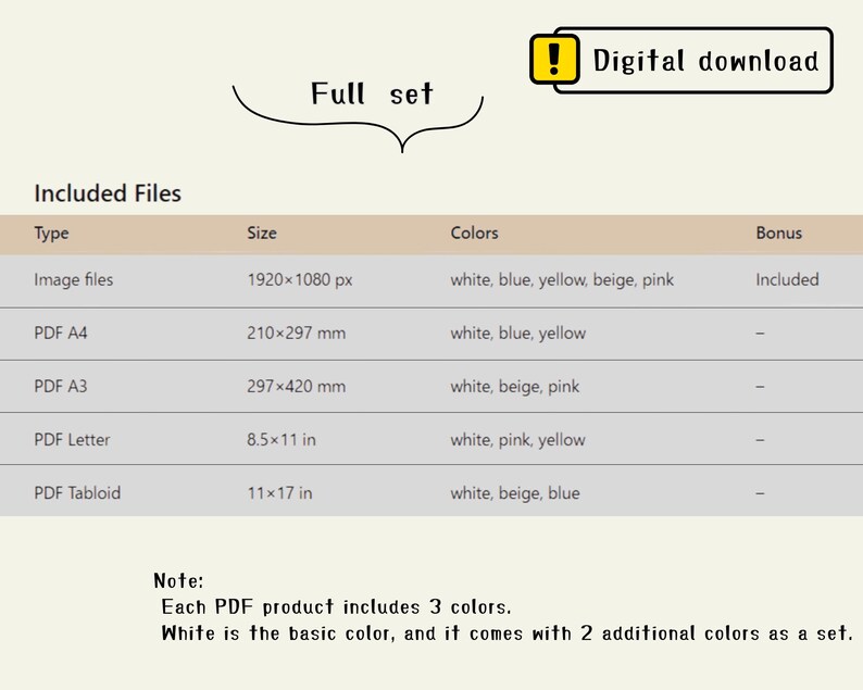 Full Set,cute Japanese Hiragana Chart Full Set. Digital Download ...