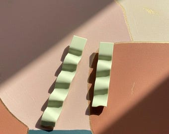 Geometric Earrings: Modern 3D Printed Jewelry gift for Christmas