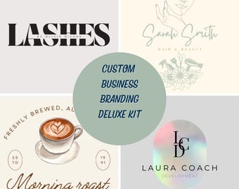 Individuelles Logo-Design | Branding Kit Deluxe | Komplettes Brand Paket mit Logos, Visitenkarte & Banner | Professionelles Business Branding