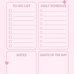 Mooie roze planner