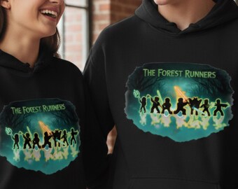 Official "The Forest Runners" Squad Hoodie — 99 Nights in the Forest Edition. Unisex Hoodie