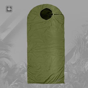 Khaki Military Sleeping Bag 2-in-1 | Winter Comfort - 10*C Tactical Survival Sleeping Bag + Blanket 195×90 / 195×180 cm