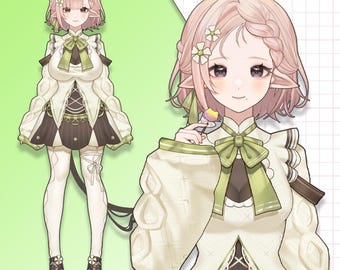 Premade Live2D Vtuber Model: Ready to Use, VTubeStudio Compatible