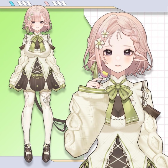 Premade Live2D Vtuber Model: Ready to Use, VTubeStudio Compatible