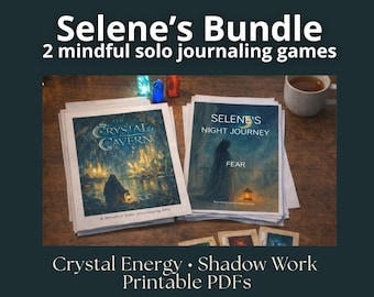 Selene's Bundle - 2 Mindful Solo Journaling Games: Fear + The Crystal Cavern