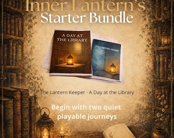 Inner Lantern Starter Bundle – 2 Story-Led Journaling RPGs – Cozy Solo Games (Printable PDF)