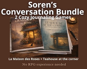 Soren's Conversation Bundle -  2 Mindful Solo Guided Journaling Games - Guided by Soren