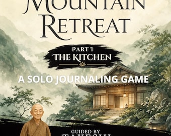Mountain Retreat – Part I: The Kitchen | A Mindful Solo Journaling Game | Printable PDF