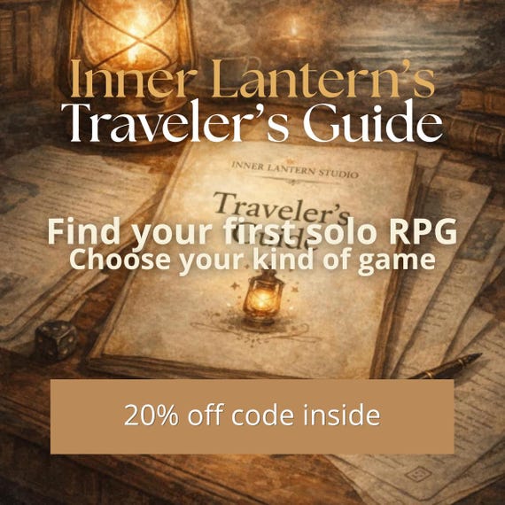 The Traveler's Guide — How to Start with Solo Mindful Journaling RPGs (Printable PDF)