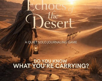 Echoes of the Desert – A Quiet Solo Journaling Game of Release and Return | Printable PDF
