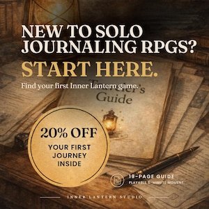 Solo Journaling RPG Guide – Inner Lantern Studio, Playable 5-Minute Moment (PDF)