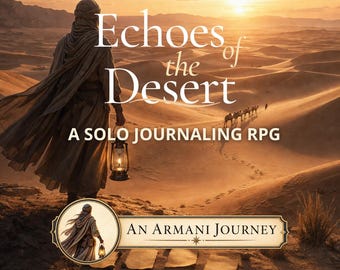 Ecos del desierto: un juego de escritura silenciosa en solitario sobre el acto de soltar y volver / PDF imprimible