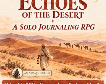 Echoes of the Desert Solo Journaling RPG – Story-Led Desert Journey (Printable PDF)